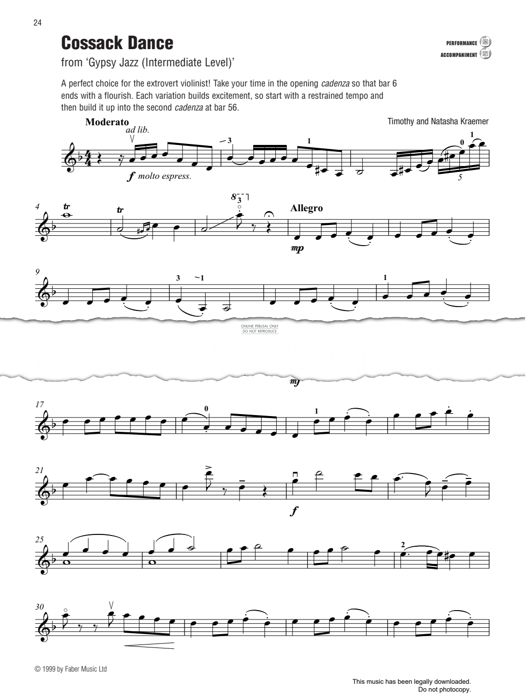 Produktgalerie: Seite 1 von 1 Cossack Dance, Timothy Kraemer, Klavier, Violine