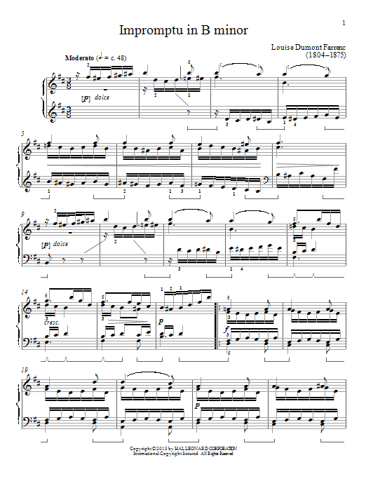 Product picture to: Impromptu In B Minor