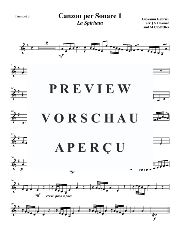 Product gallery: Page 9 of 10 Canzone per Sonare Nr. 1 - La Spiritata, , Trumpet Quartet