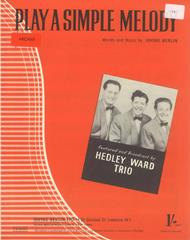 cover: Play A Simple Melody, Irving Berlin