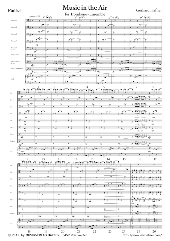 Product gallery: Page 1 of 11 Music in the Air, , (Trombone Ensemble)