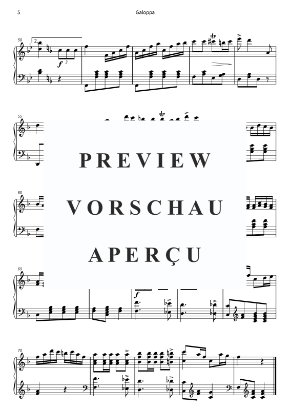 Produktgalerie: Seite 7 von 7 Galoppa - Nr. 7 aus den Neun Tänzen für Klavier, , Klavier Solo
