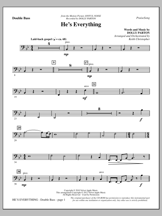 Produktbild zu: He's Everything - Double Bass