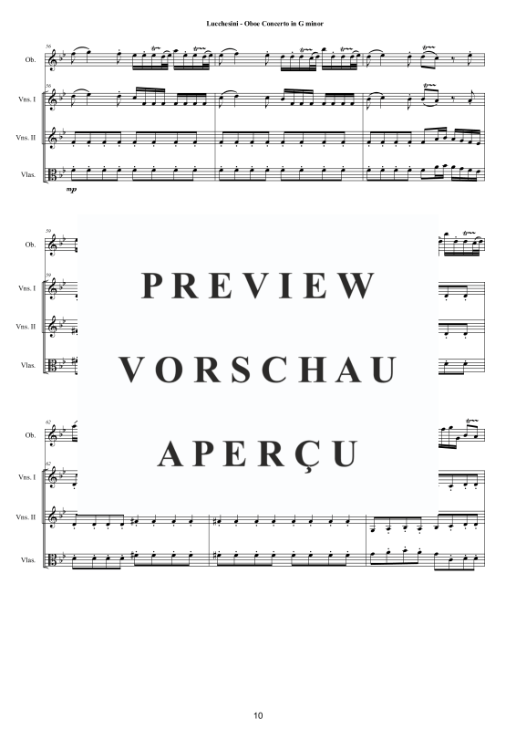 Produktgalerie: Seite 11 von 11 Oboe Concerto in G minor, , Oboe und Kammerorchester