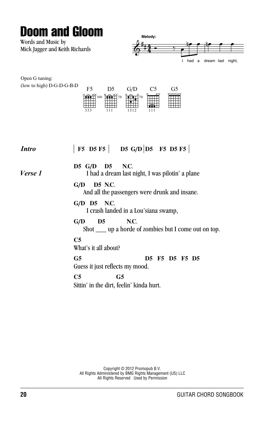 Product gallery: Page 1 of 1 Doom And Gloom, The Rolling Stones