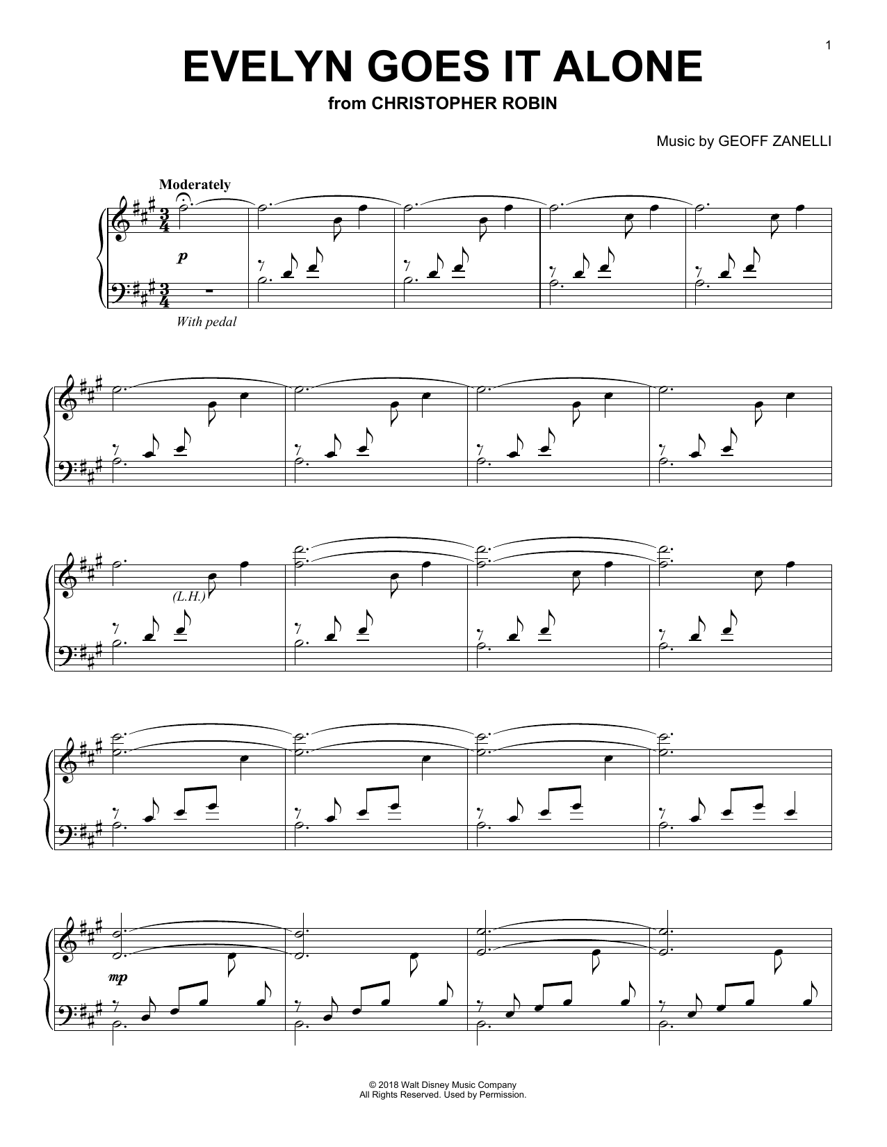 Produktbild zu: Evelyn Goes It Alone (from Christopher Robin)