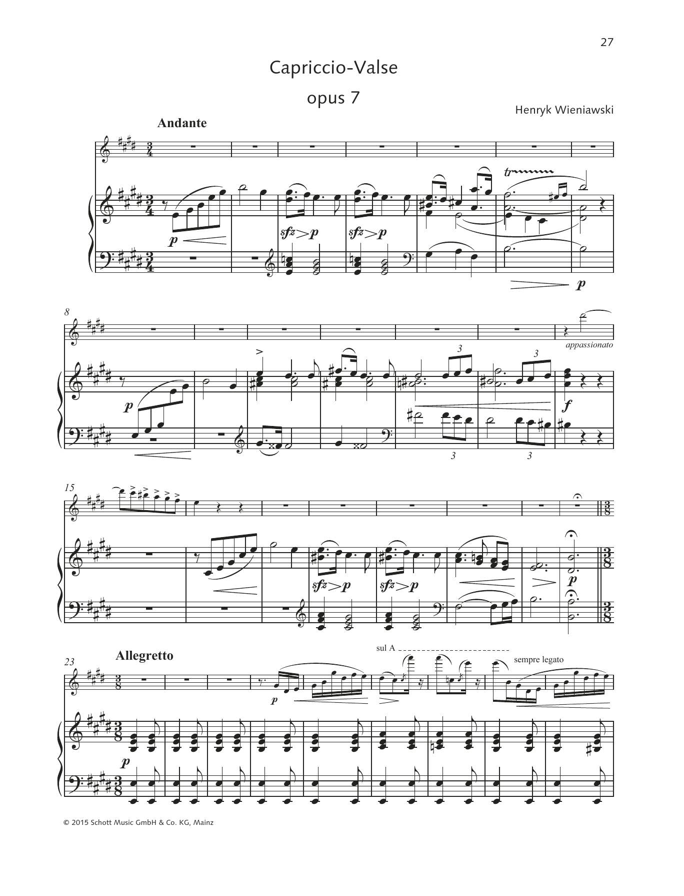 Product picture to: Capriccio-Valse