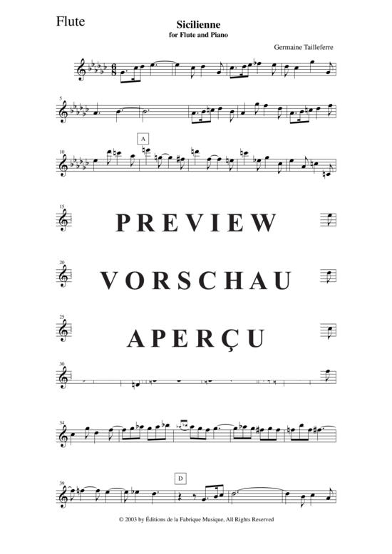 Product gallery: Page 12 of 13 Sicilienne , , (flute + piano)