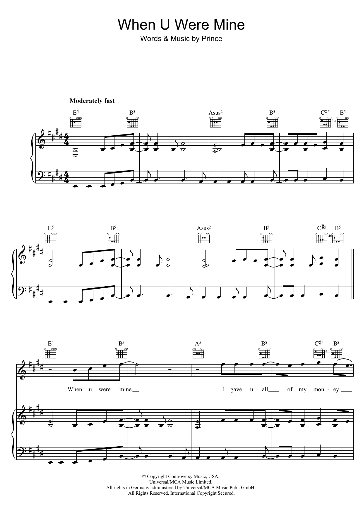 Produktbild zu:  When U Were Mine - Prince