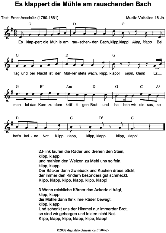 gallery: Es klappert die Mühle, , 