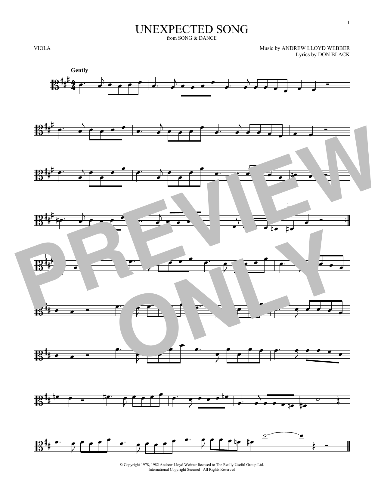 Product gallery: Page 1 of 1 Unexpected Song (from Song & Dance), Bernadette Peters