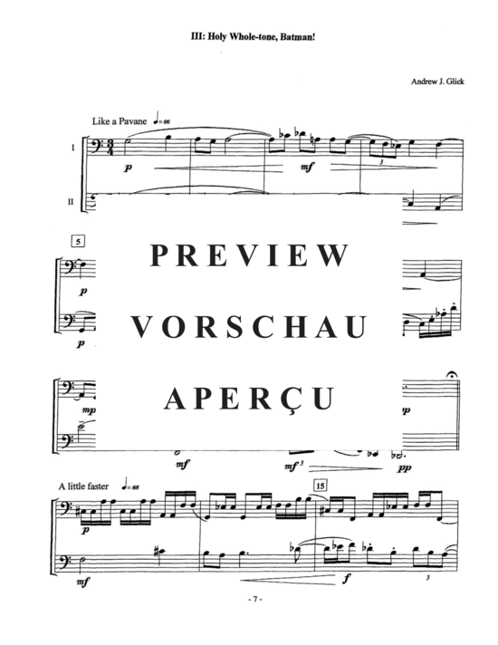 Produktgalerie: Seite 29 von 37 Six Duodecadent Duets , , (Euphonium Duett)