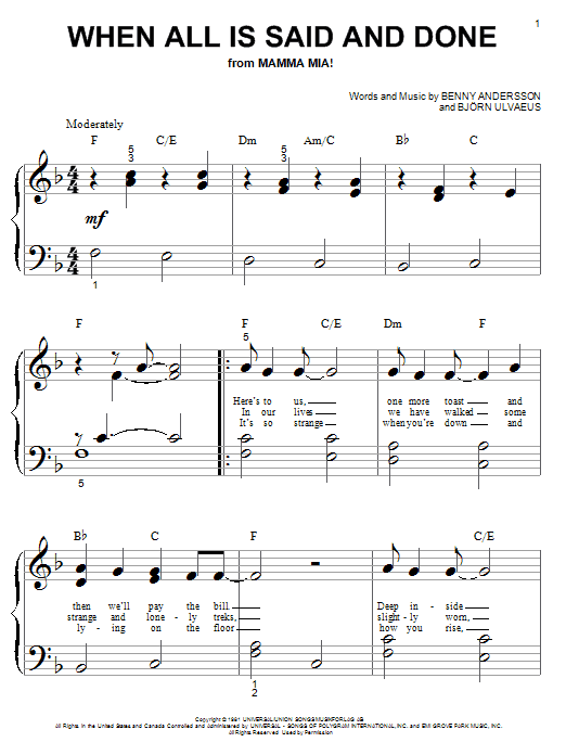 Product gallery: Page 1 of 1 When All Is Said And Done, ABBA