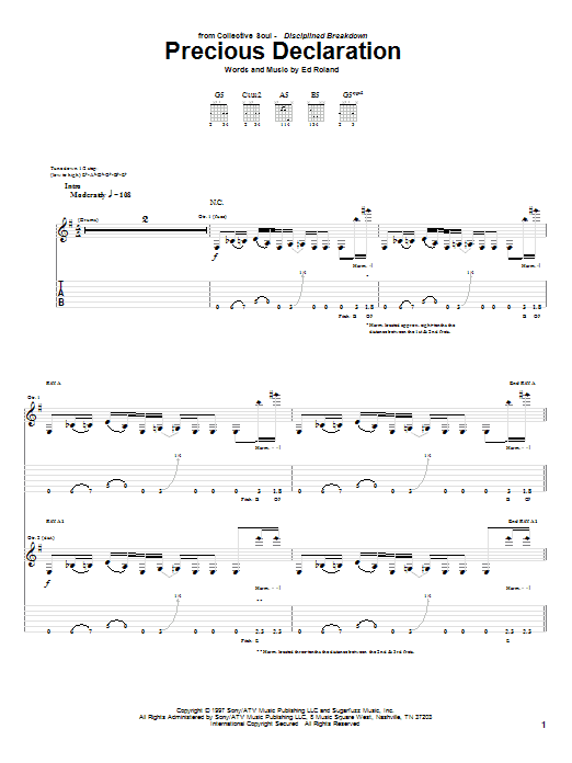 Product gallery: Page 1 of 1 Precious Declaration, Collective Soul