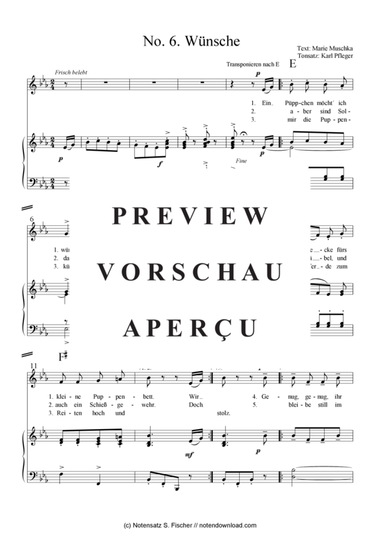 Product gallery: Page 2 of 5 Wünsche (inklusive Kapo-Version)  (Klavier + Gesang) , , )