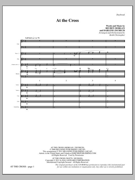 Product picture to: At The Cross - Full Score