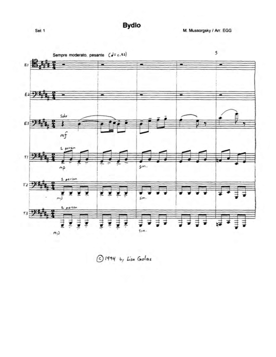 Produktbild zu: Pictures at an Exhibition (Tuba Ensemble EEE(E) TTT(T) Modeste Mussorgsky