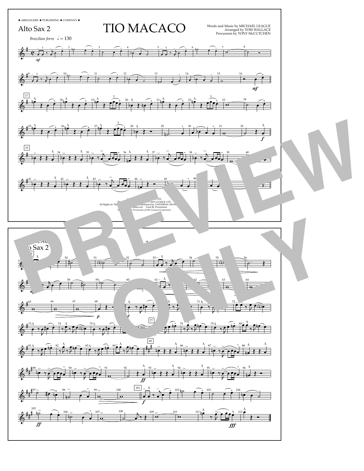 Produktgalerie: Seite 1 von 1 Tio Macaco - Alto Sax 2, Tom Wallace, Ensemble