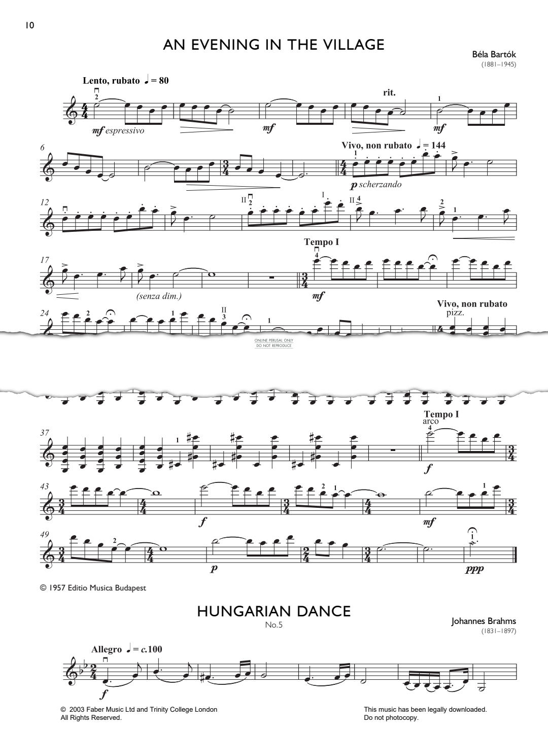Product gallery: Page 1 of 1 Hungarian Dance No. 5, Johannes Brahms
