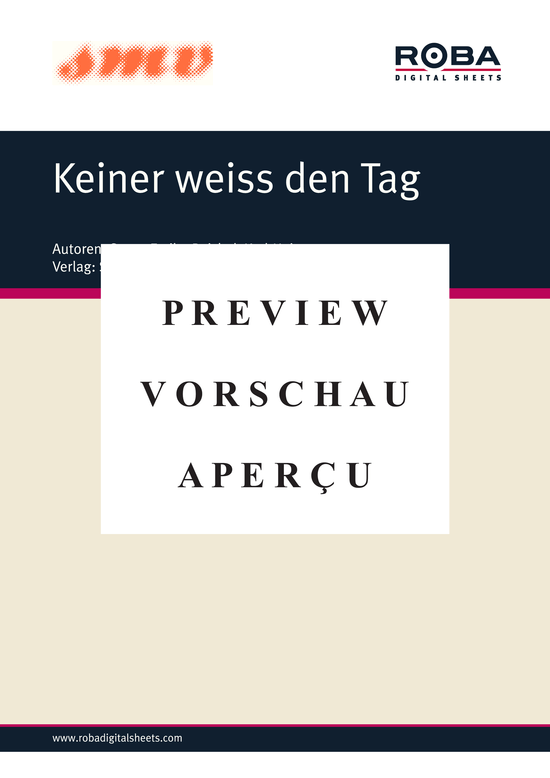 Product gallery: Page 2 of 3 Keiner weiss den Tag , Brice, Pierre, Piano and Voice