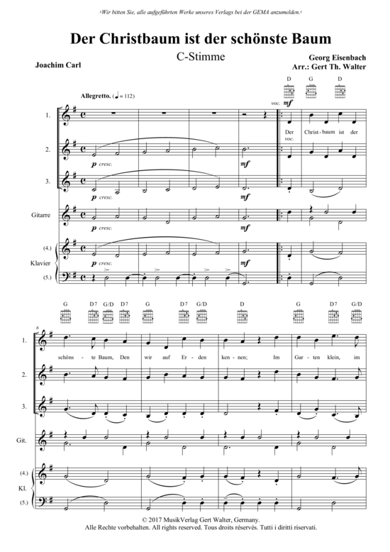 Produktbild zu: Der Christbaum ist der schönste Baum Georg Eisenbach