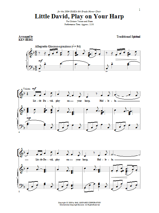 Produktbild zu: Little David, Play On Your Harp