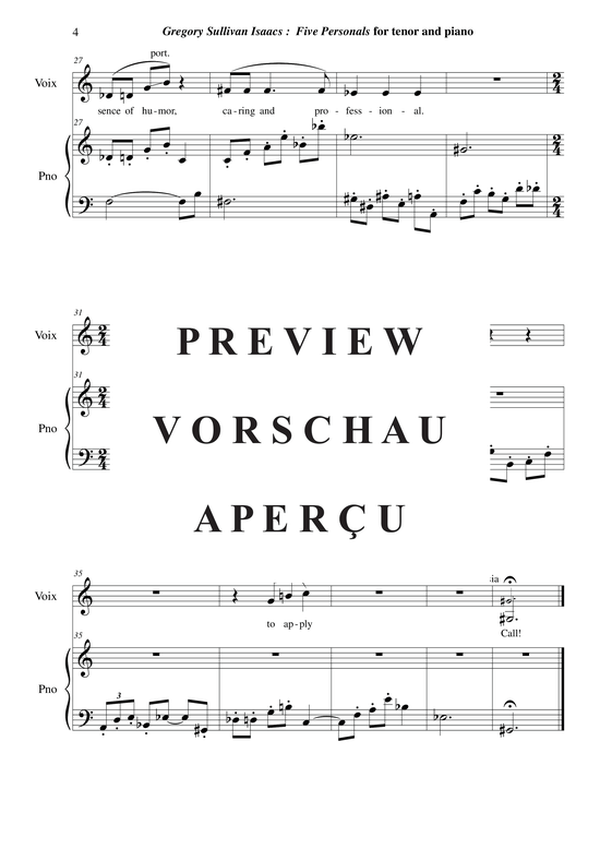 Product gallery: Page 5 of 18 Five Personals , , (tenor + piano)