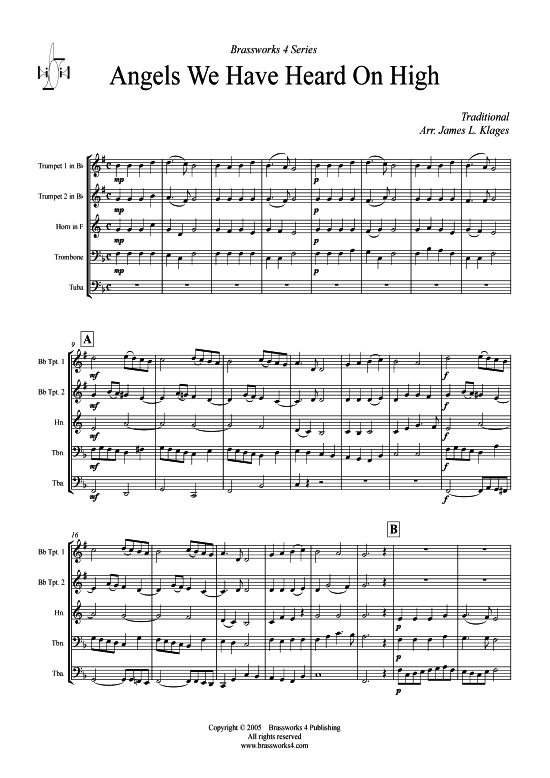 Produktbild zu: Angels We Have Heard on High Traditional