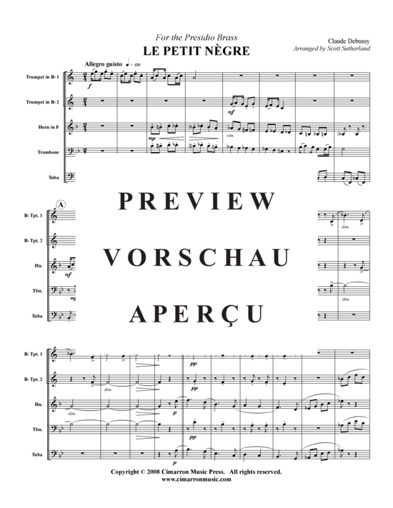 Produktgalerie: Seite 7 von 9 Le petit negre , , (Blechbläserquintett)