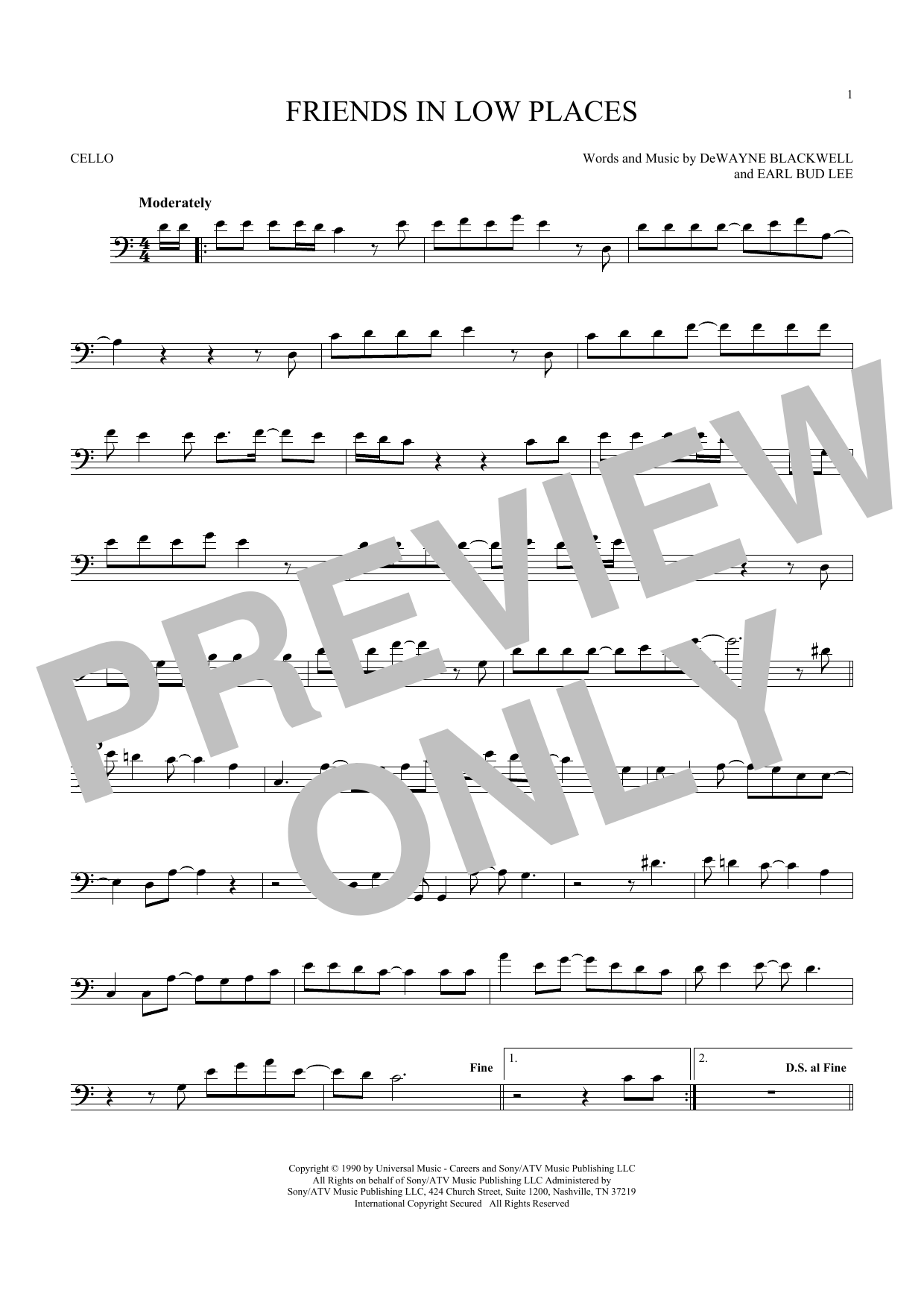 Produktgalerie: Seite 1 von 1 Friends In Low Places, Garth Brooks, Violoncello
