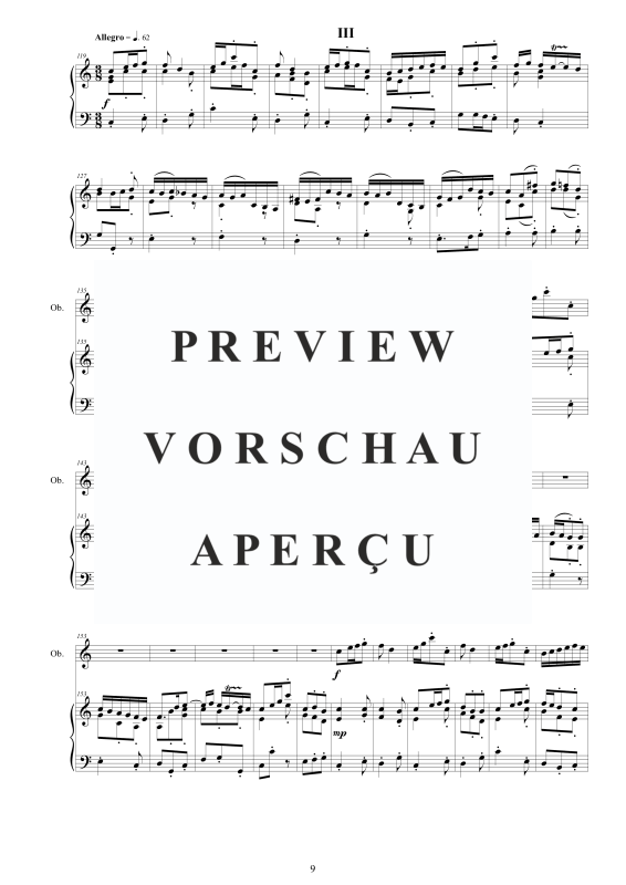 Produktgalerie: Seite 10 von 11 Oboe Concerto No.5 in C-Dur Op.9, , Oboe und Cembalo/Klavier