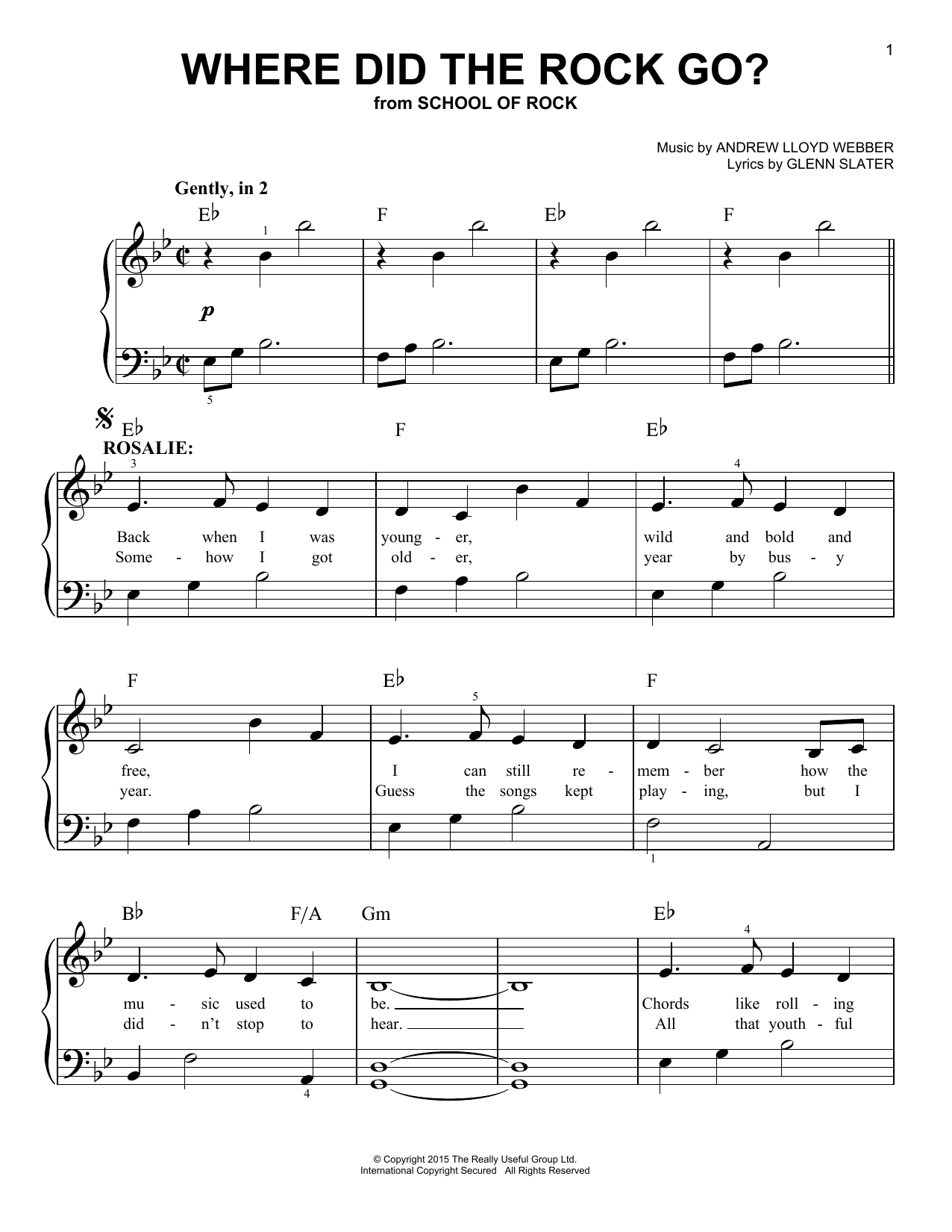 Produktbild zu: Where Did The Rock Go? (from School of Rock: The Musical)