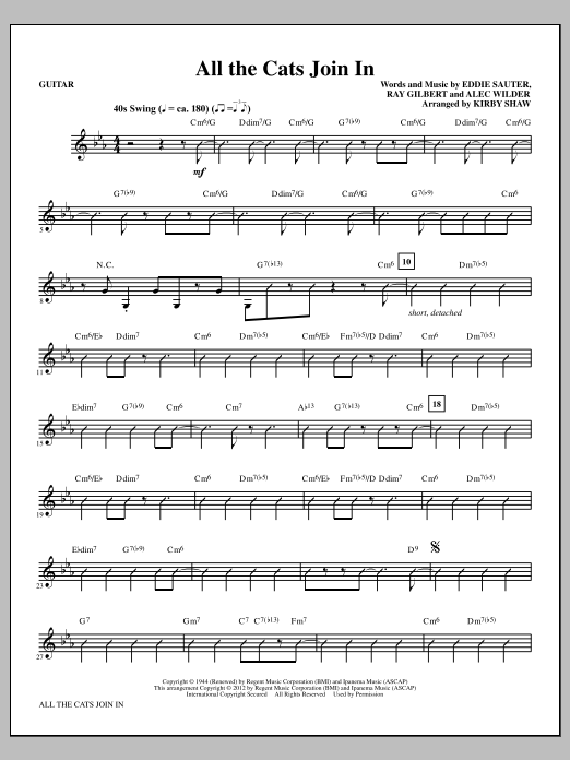 Product picture to: All The Cats Join In - Guitar