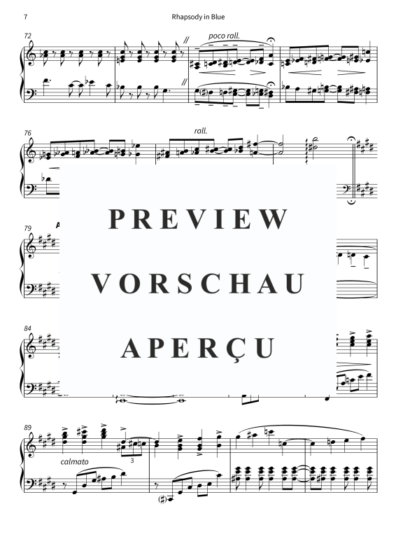 Produktgalerie: Seite 9 von 11 Rhapsody in Blue - Vereinfachte und gekürzte Fassung, , Klavier Solo