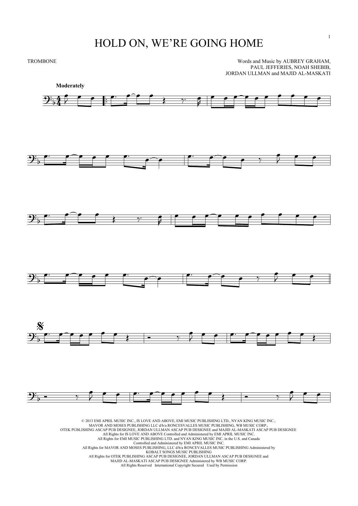 Product gallery: Page 1 of 1 Hold On, We're Going Home, Drake