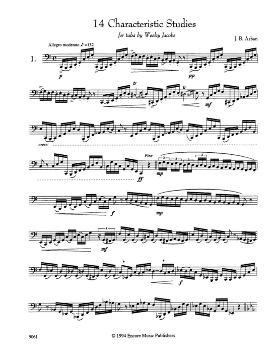 gallery: 14 Characteristic Studies , , (Tuba Solo)