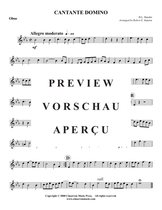 Produktgalerie: Seite 5 von 6 Cantate Domino , , (Trio: 2x Oboe, Fagott)