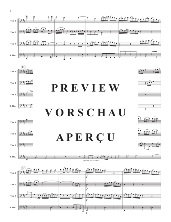 Product gallery: Page 5 of 21 Quartet in D Major, TWV 43:G2 , , (Trombone Quartet)