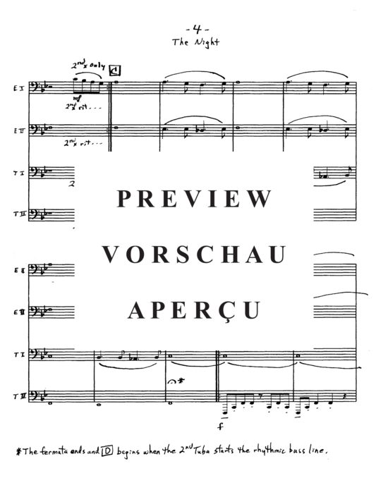 Product gallery: Page 6 of 21 The Night , , (Tuba Quartet EETTt)
