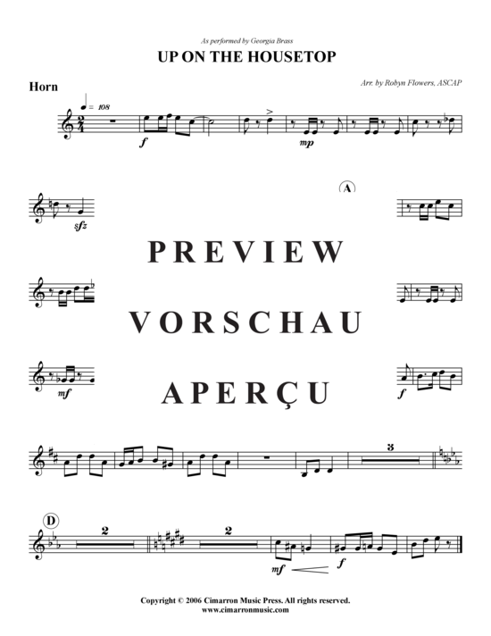 gallery: Up on the Housetop , , (Blechbläserquintett)