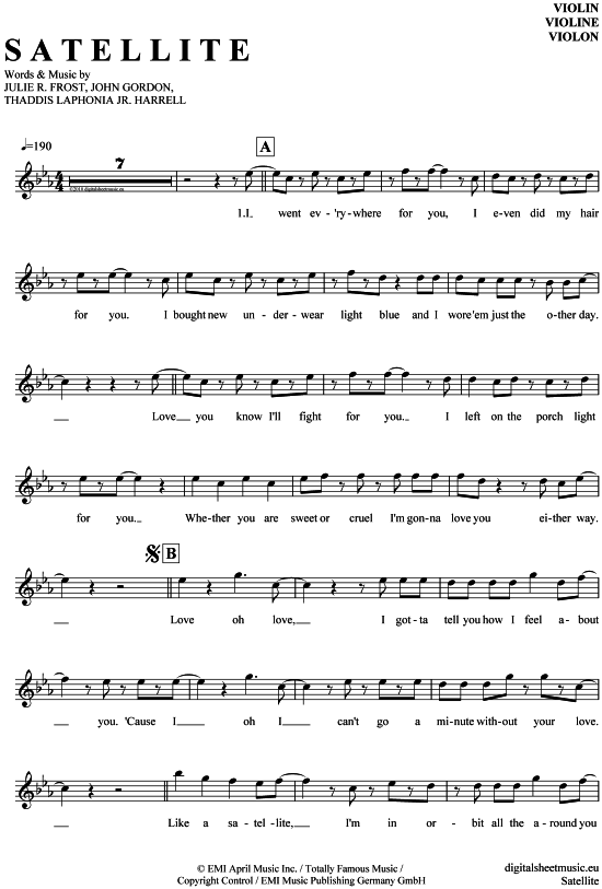 Product gallery: Page 1 of 4 Satellite , Lena Meyer-Landrut, (violin)