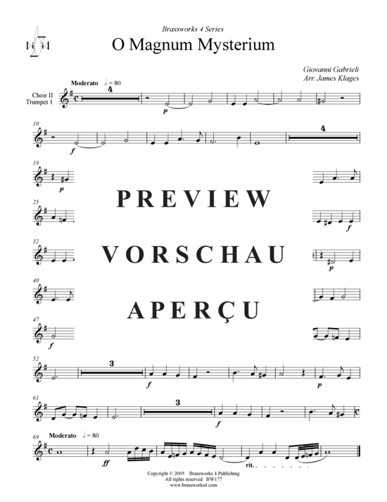 gallery: O Magnum Mysterium , , (Trompeten Ensemble)