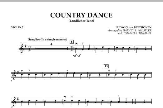 Product picture to: Country Dance (Landlicher Tanz) - Violin 2