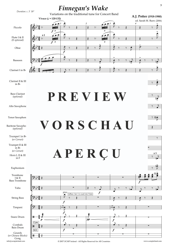 Produktgalerie: Seite 6 von 11 Finnegans Wake, , Concert Band