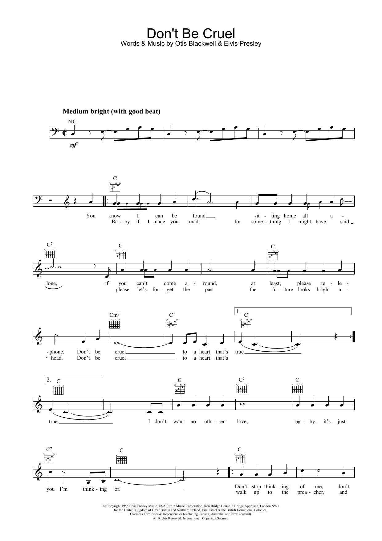 Produktgalerie: Seite 1 von 1 Don't Be Cruel, Elvis Presley, Melodieinstrument