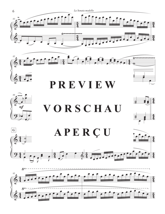 gallery: La Sonata modello , , Klavier Solo