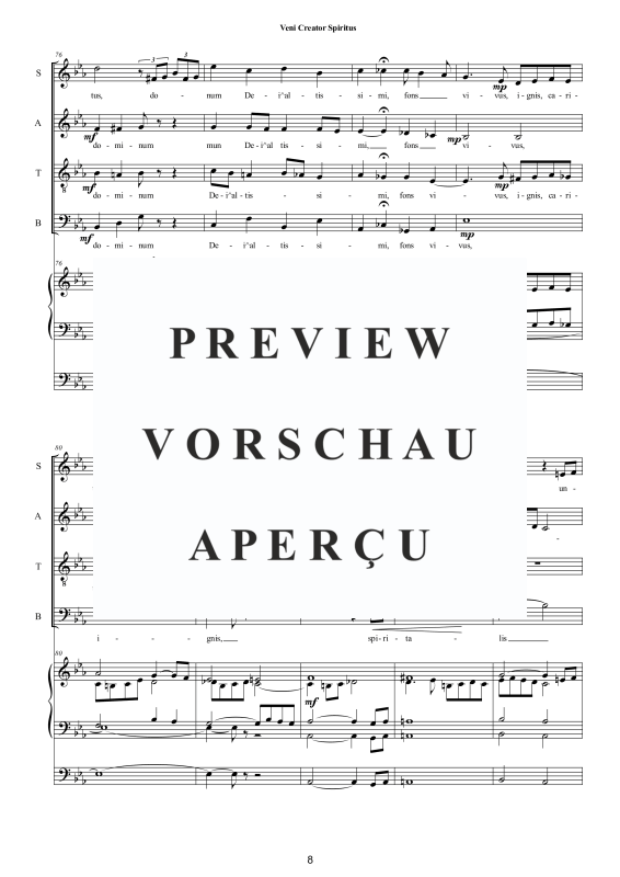 Produktgalerie: Seite 9 von 11 Veni Creator Spiritus - Song of Pentecost, , Gemischter Chor und Orgel