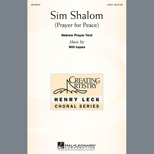 cover: Sim Shalom, Will Lopes, Chor