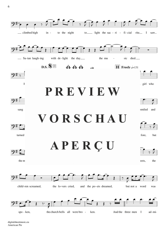 Produktgalerie: Seite 7 von 8 American Pie, Mc Lean, Don, (Violoncello)