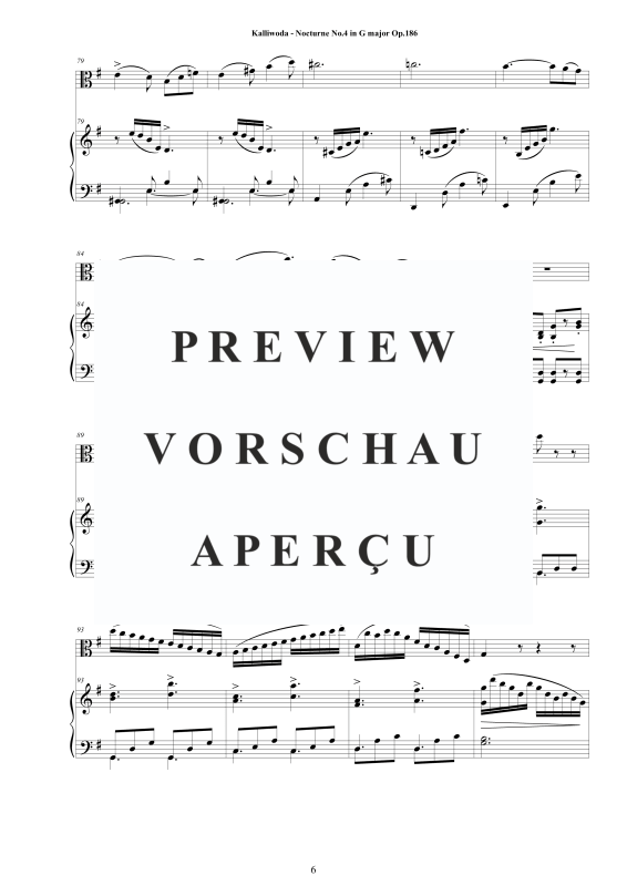 Produktgalerie: Seite 7 von 11 Nocturne Nr.4 Op.186, , Viola und Klavier